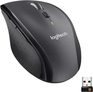 Logitech M705 Marathon Wireless Mouse, 2.4 GHz USB Unifying Receiver, 1000 DPI,  - Picture 1 of 3
