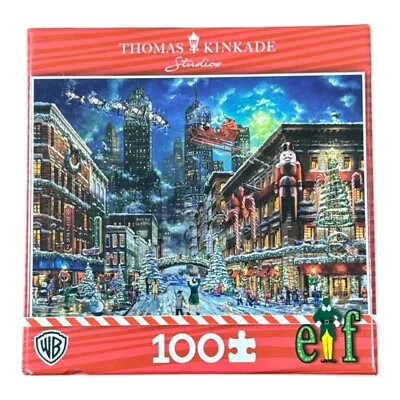 Rompecabezas Thomas Kinkade Studios ELF 100 PC nuevo Ceaco Foto 1 de 4