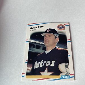 1988 Fleer 455 Nolan Ryan   Houston Astros  Baseball Card