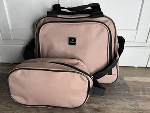 TAG Travel Bags Set Of Two Dusty Pink Crossbody & Toiletry Bag NWOT - Picture 1 of 5