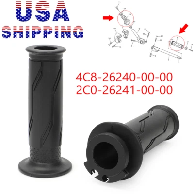 Throttle Tube w/ Grip For YAMAHA YZF-R6 YZF-R1 R6 R1 S M RH #2C0-26240-00-00 US - Image 1 of 4
