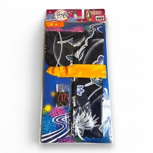 Takara Jenny Doll Outfit Yukata Kimono Navy Blue Yellow with Sandals NEW - Picture 1 of 6