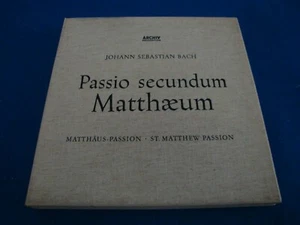 Bach Passio Secundum Matthaeum LP x 4 NM ARC3125/28 1958 w/inserts - Picture 1 of 7