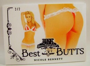 NICOLE BENNETT #2 /2 PURPLE BEST BUTTS CARD BEST OF BENCHWARMERS 2022