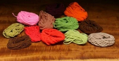 Ultra Chenille Hareline 3mm, 5yard Material je Spule, 7 FLUO Farben Auswahl - Bild 1 von 3