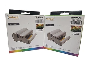 2 VuPoint Solutions ACS-1P-P10-VP Color Cartridge 4" x 6" Photo Paper New Sealed - Picture 1 of 18