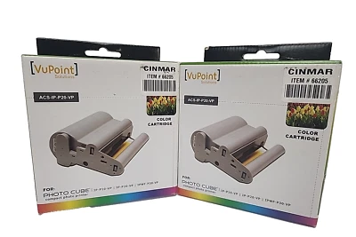 2 VuPoint Solutions ACS-1P-P10-VP Color Cartridge 4" x 6" Photo Paper New Sealed - Image 1 of 4
