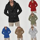 Élégants manteaux en laine pour hommes à la mode neufs hiver épais manteau c