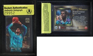 1996-97 Stadium Club Golden Moments Robert Parish BAS Certified BAS Encased HOF