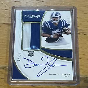 2019 Immaculate #8/99 Jersey # GIANTS On Card Auto Daniel Jones R/C Rookie ๐ฅ - Picture 1 of 2