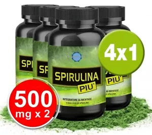 SPIRULINA 4X1 500 mg. 240 compresse PURE NOTTE FIT integratore DIMAGRIRE Italia - Foto 1 di 3