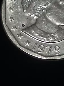 1979-P SUSAN B. ANTHONY DOLLAR ~ WIDE RIM VARIETY (FS-301) ~ NICE EXTRA FINE - Picture 1 of 3