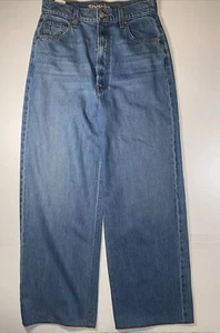 MOTHER SNACKS! The Yummy Puddle Blue Jeans Delicious Memories Baggy Wide Leg 27 - Picture 1 of 12