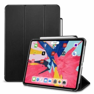 ESR Pencil Yippee Trifold Smart Protective Cover Case iPad Pro 12.9" 2018 Black  - Picture 1 of 6