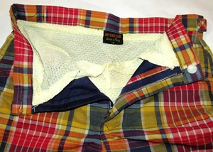UNUSED VINTAGE 1960s McGREGOR PLAID BOYS BATHING SUIT! NOS! ZIPPER FRONT! USA 16 - Picture 1 of 17
