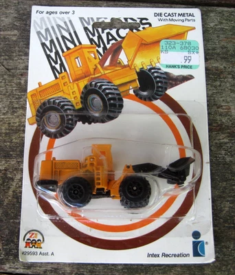 NOS 1981 Intex Recreation Mini Macks Die Cast Metal Scale Models Snowplow - Image 1 of 4
