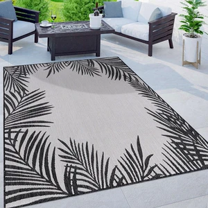 Rugshop Indoor Outdoor Carpet Tropical Floral Palm Leaves Rugs Out Door Rugs 5x7 - Picture 1 of 11