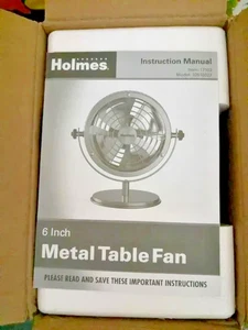 Holmes Heritage 6" #32510022 Wired Table Fan in Brushed Copper - Open Box - Picture 1 of 6