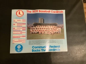 Calendario de fotos del equipo de los Cardenales de San Luis 1979 14” x 11” MLB #0040 - Imagen 1 de 6