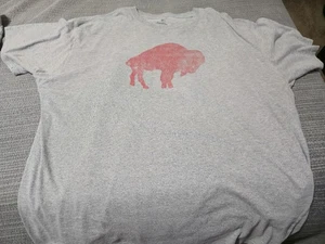 Buffalo Bills Fanatics Men's Big & Tall 4XB GRAY Short Sleeve Shirt #1 Dad - Picture 1 of 4