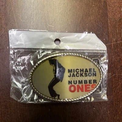 Hebilla de cinturón de metal número uno Michael Jackson nueva Foto 1 de 3