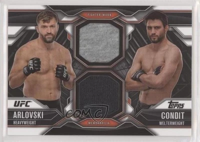 2015 Topps UFC Chronicles Dual Relics Carlos Condit Andrei Arlovski #CDR-AC - Image 1 of 2