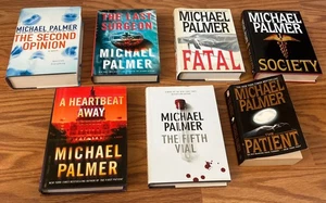 Lot of 7 Michael Palmer 6HC & 1PB Books The Society, Fifth Vial, Second Opinion - Picture 1 of 4