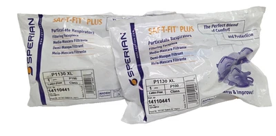 Pair (2) of Sealed Sperian P1130 XL Particulate Resperator, P100, Latex Free - Image 1 of 4
