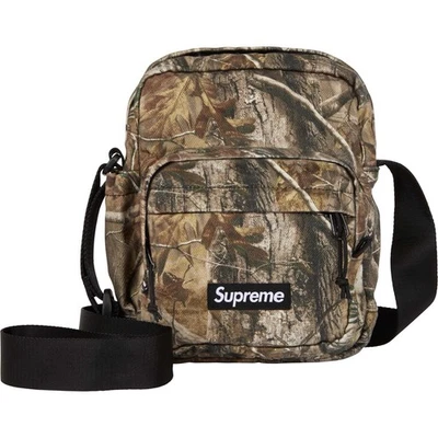 Supreme Denim Shoulder Bag Realtree AP Camo Water Resistant Reflective Logo FW25 - Image 1 of 4