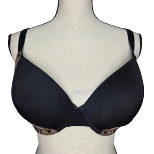 Wacoal 34DD BH Opulence Contour Bügel leichte Polsterung 853112 schwarz nude Spitze - Bild 1 von 4