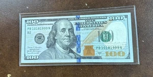100 Dollar Bill Birthday Anniversary Note 10/18/1999 October 18, 1999 - Picture 1 of 7