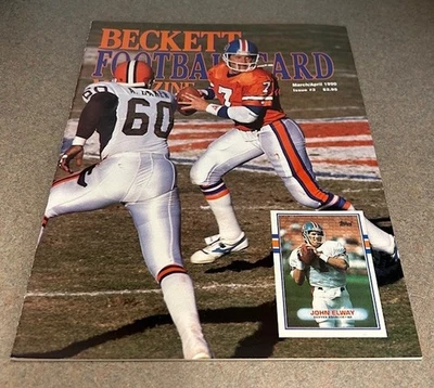 Guía de precios de fútbol americano Beckett 1990 #3 John Elway - Randall Cunningham 👀🔥🔥🔥🏈 Foto 1 de 2