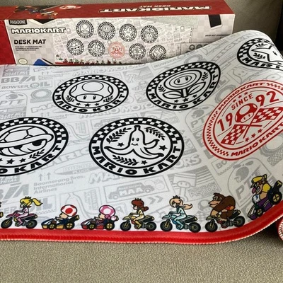 Mario Kart Desk Mat Official Nintendo Paladone Collaboration Gaming Mouse Pad - Image 1 of 4