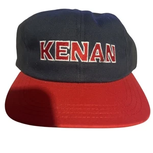 De colección Kenan Transport Company Camionero Sombrero Parche Logo Azul Marino Rojo Correa de Cuero - Imagen 1 de 6