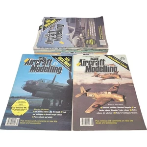 Vintage 80er ~ Maßstab Flugzeug Modellbau UK Magazin mit Aufkleberbögen ~ Posten von 18 - Bild 1 von 11
