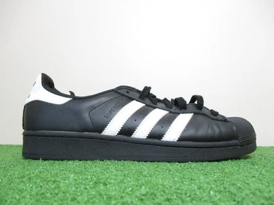 adidas Superstar Foundation Shoes Mens 9 Medium D Black White Sneakers B27140 - Image 1 of 4