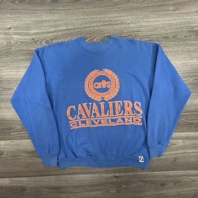 Vintage 80s Cleveland Cavaliers Sweatshirt Mens XL NBA Old Logo 7 Made in USA - Image 1 of 4