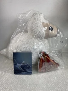 MONSTER HUNTER WILDS PELUCHE (PLUSH) + SAC (POUCH) + STEELBOOK BUNDLE JAPAN NEW - Picture 1 of 9
