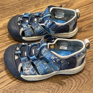 Sandalias deportivas Keen Newport para niños pequeños azules talla 7 sendero de senderismo acuático punta cerrada - Imagen 1 de 11