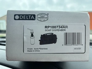 Delta Faucet RP100734AR Dispensador de jabón de metal Trinsic Delta en acero inoxidable ártico - Imagen 1 de 3