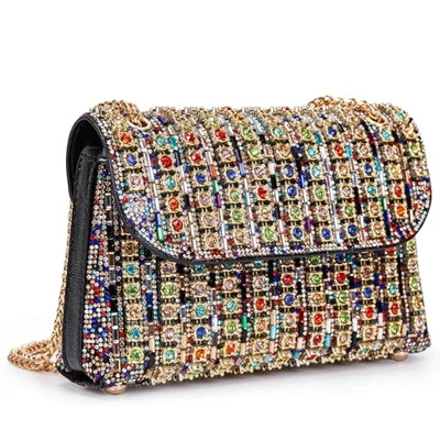 Shoulder Bags Crossbody Bag Purses Handbags Crystals Style 2: Colorful - Image 1 of 4
