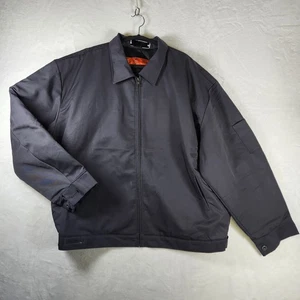 Red Kap Work Jacket Mens Size 2XL Quilted Lined Black Industrial Coat - Picture 1 of 7
