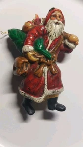 VNT Old World Mini Rustic Santa Claus Plastic Ornament Figure Christmas Decor - Picture 1 of 4