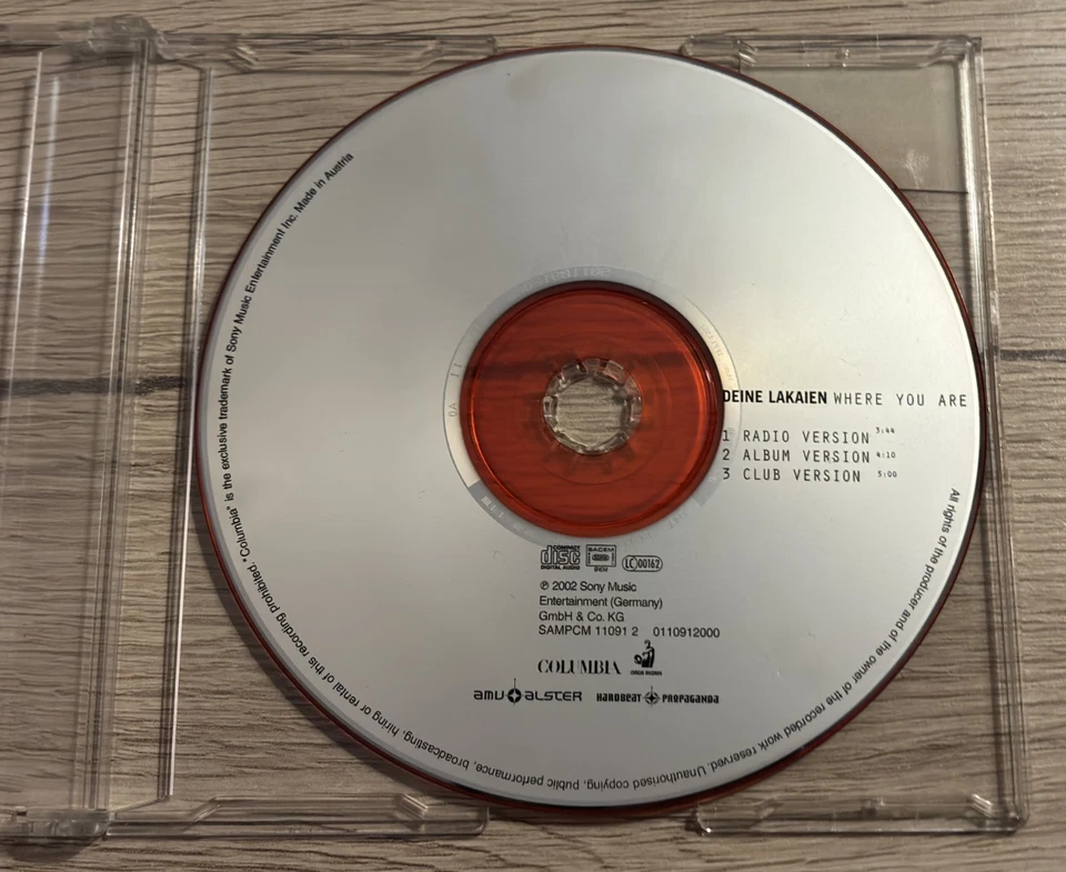 Deine Lakaien CD Where You Are (2002) Promo - Radio & Club - Synth-pop, Darkwave - Bild 1 von 1