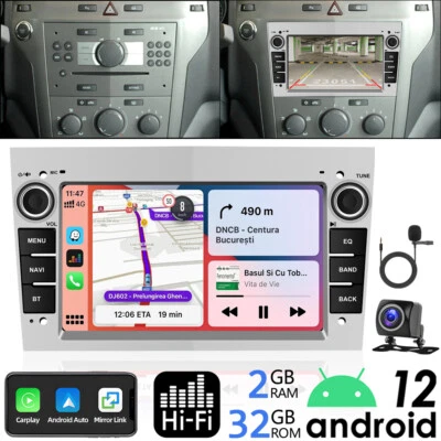 For Vauxhall Corsa D Astra Vectra Android 12 32GB Car Radio Stereo GPS Carplay - Image 1 of 4