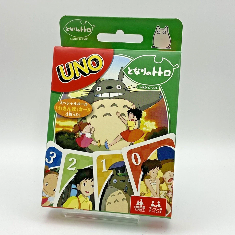吉卜力工作室 Ensky My Neighbor Totoro UNO 纸牌游戏玩具玩得开心新日本 — 第 1/2 张图片