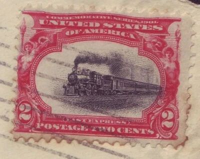 295 SLOW TRAIN VIGNETTE SHIFT - JUNE 1901 OH to NOVA SCOTIA, CANADA Cover w REC! - Image 1 of 3