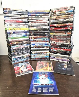 Wholesale DVD Lot!  100 assorted used movies. Free Shipping, read more below. Foto 1 de 4