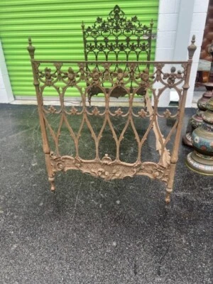 Antique French Iron Twin Bed - Image 1 of 4