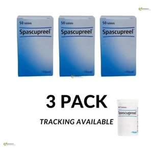 Talón Spascupreel 50 Comprimidos Homeopatía Espasmos Musculares Órganos Calambres Suaves PACK de 3 - Imagen 1 de 7
